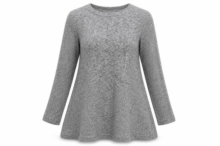 Pull&Bear Womens Grey Knit Pullover Jumper Size S