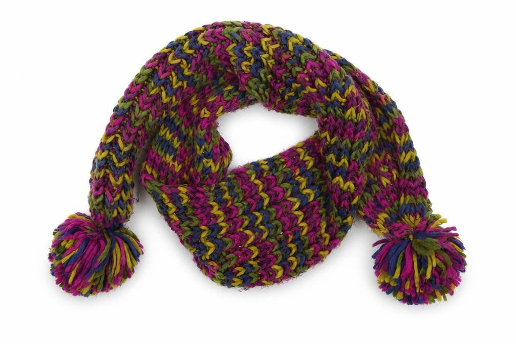 Young Dimension Girls Multicoloured  Knit Scarf Scarves & Wraps One Size