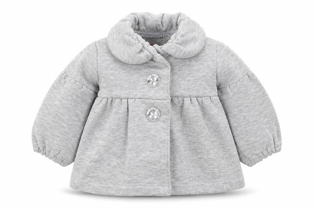 Front view of Early Days Baby Grey Jacket, size 0-3, Months