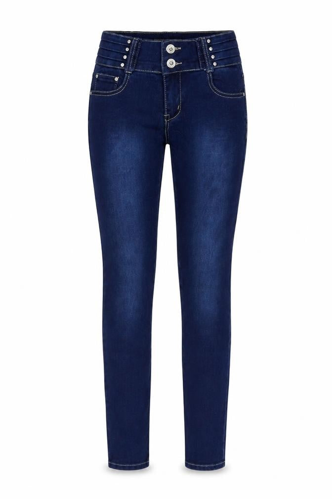 Mariola Girls Blue  Damask Skinny Jeans