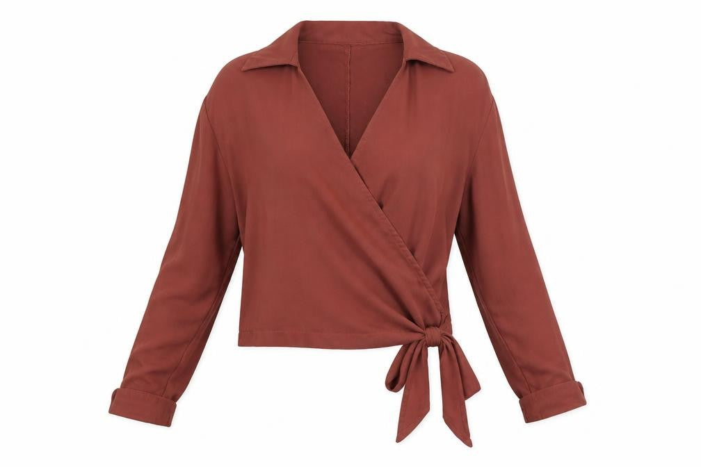 PRETTYLITTLETHING prettylitlething Womens Beige   Basic Blouse Size 8