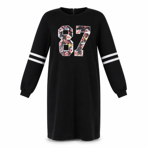 Preworn Womens Black   Jumper Dress  Size S