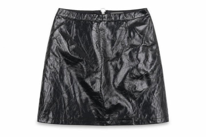 Front view of Primark women’s black a-line skirt, size UK 8