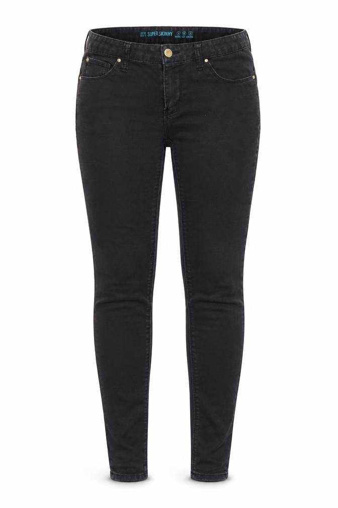 DENIMCO Womens Black  Denim Skinny Jeans Size 6 L29 in