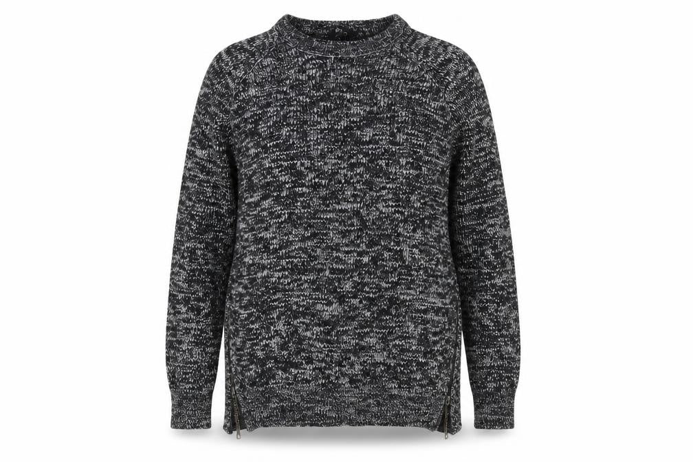 Front view of Pep&Co women’s grey jumper, size XL