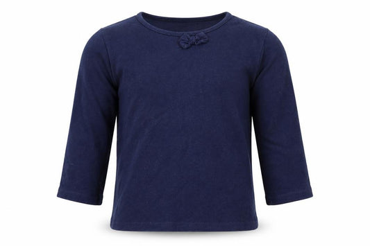 Front view of George girls’ black basic t-shirt, size 2-3, years
