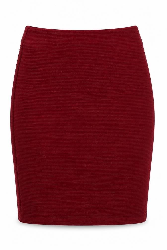 New Look Womens Red  Knit Straight & Pencil Skirt Size S