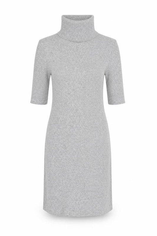 Front view of Topshop women’s grey bodycon, size UK 8