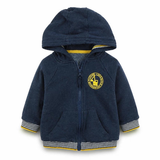 Front view of Preworn Baby Blue Jacket, size 18, Months