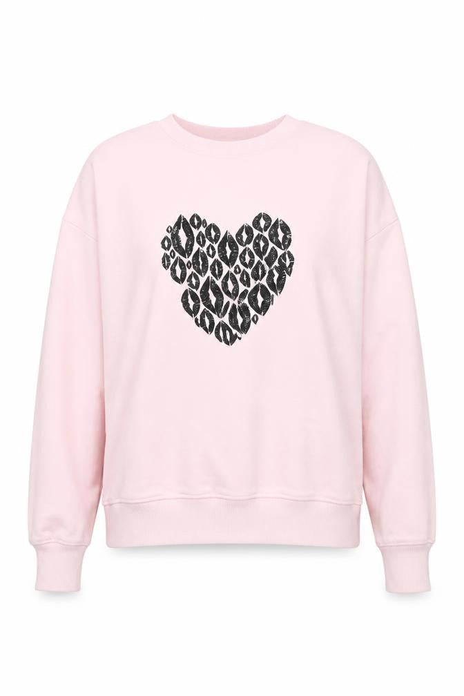 Front view of New Look women’s pink jumper, size L