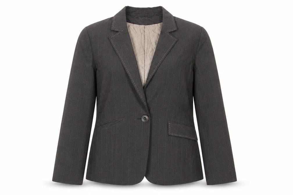 Front view of Debenhams women’s brown jacket suit jacket, size UK 16