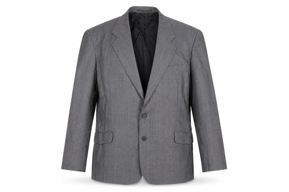 St Michael Mens Grey Check Jacket Suit Jacket Size 46