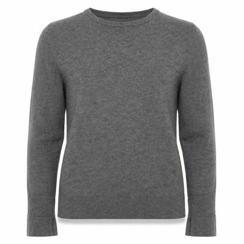 Mango Womens Grey  Knit Pullover Jumper Size S