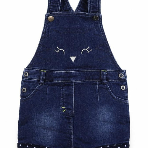 Orchestra Girls Blue  Denim Dungaree One-Piece Size 12 Months