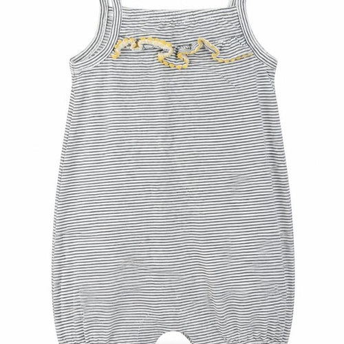 TU Girls Black Striped  Romper One-Piece Size 6-9 Months