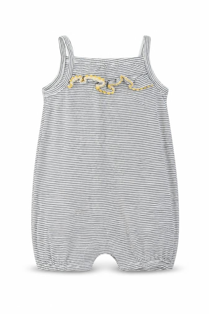TU Girls Black Striped  Romper One-Piece Size 6-9 Months