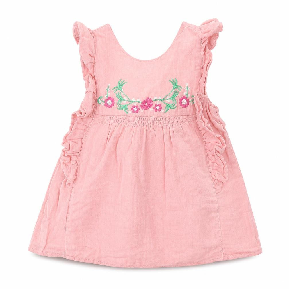 TU Girls Pink Floral  A-Line  Size 9-12 Months