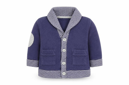 Front view of George Baby Blue Basic Coat Coat, size 0-3, Months