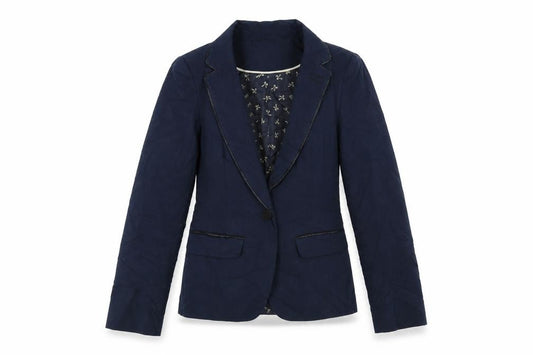 Front view of Primark women’s blue jacket blazer, size UK 10