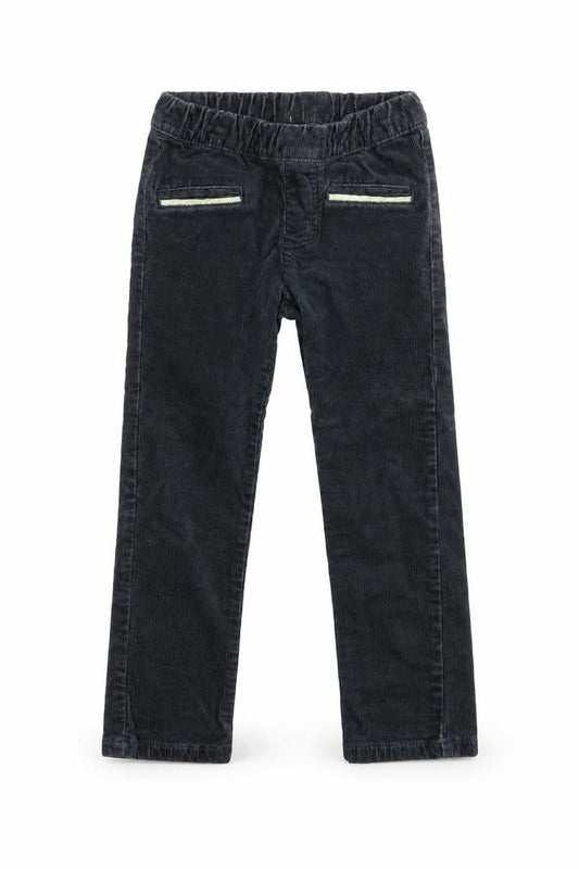 Front view of carters girls’ black jegging trousers, size 5, years