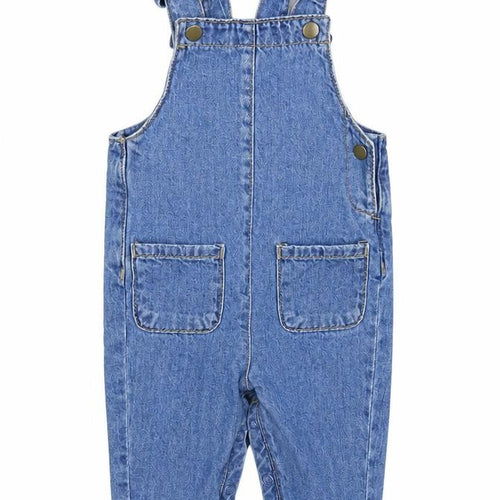 M&S Girls Blue   Dungaree One-Piece Size 0-3 Months