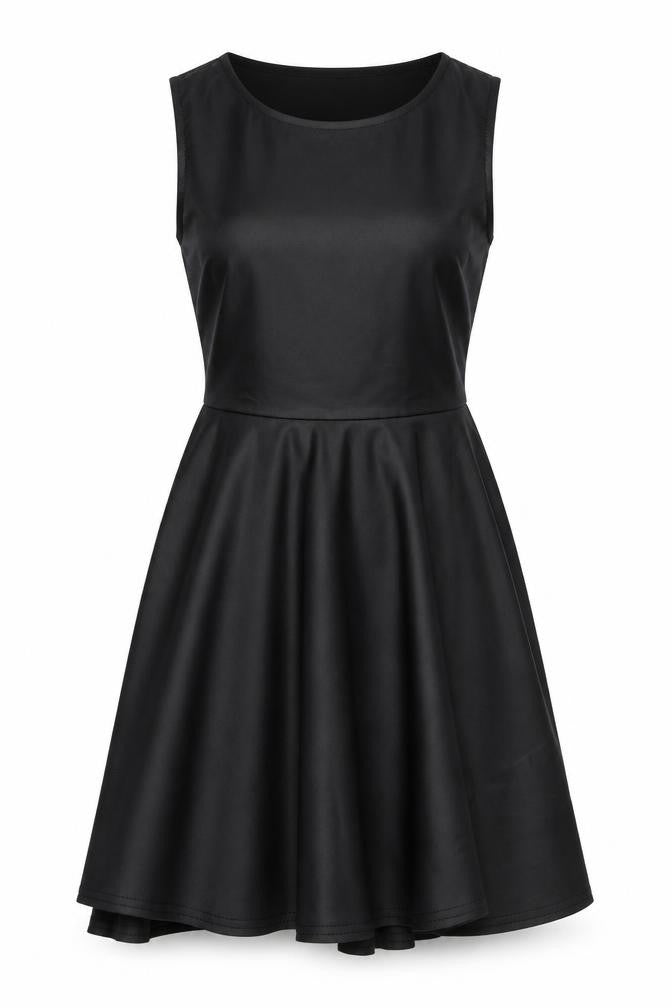 Front view of Adore women’s black fit & flare, size UK 8