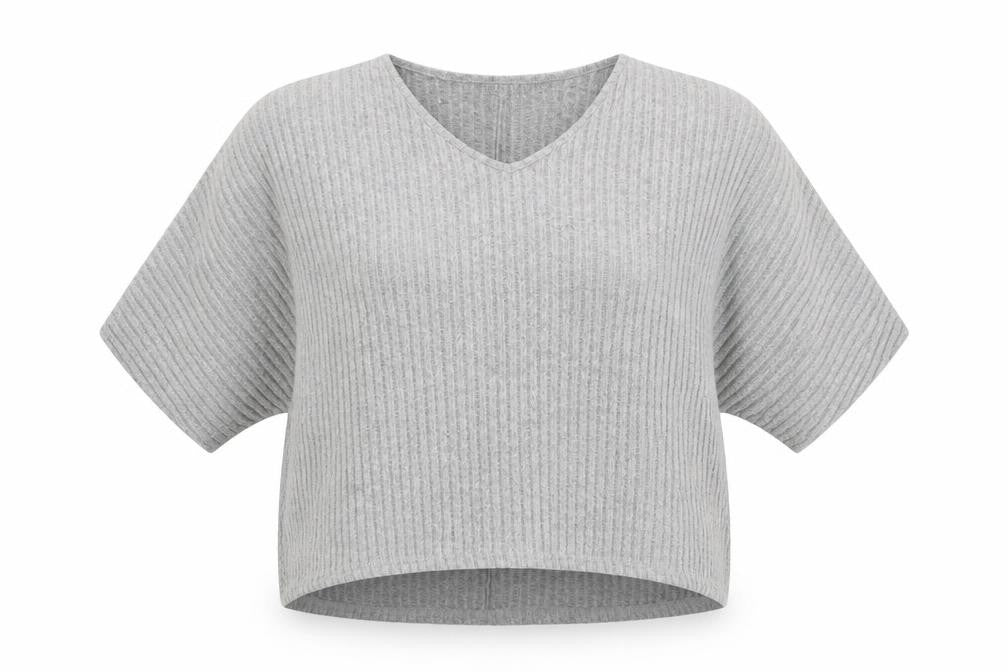 Front view of New Look women’s grey jumper, size M