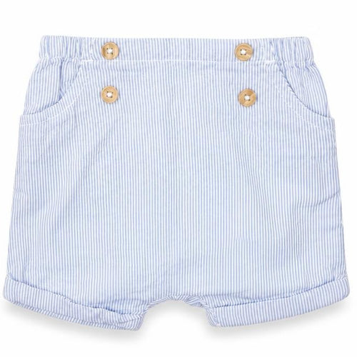 TU Boys Blue Striped  Capri Trousers Size 3-6 Months