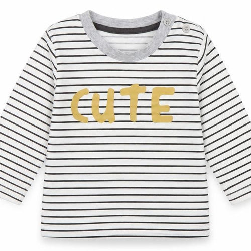 Matalan Baby White Striped  Basic T-Shirt Size 3-6 Months