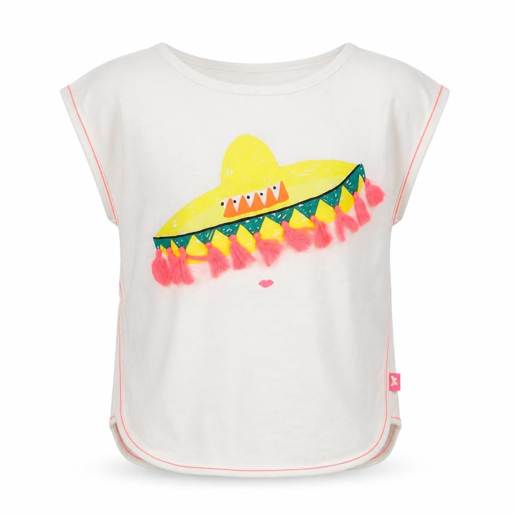 Billieblush Girls White   Basic T-Shirt Size 6 Years