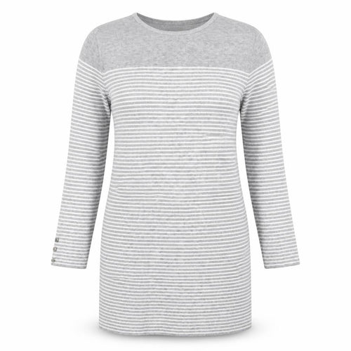 Primark Womens Grey Striped  Jumper Dress  Size 10