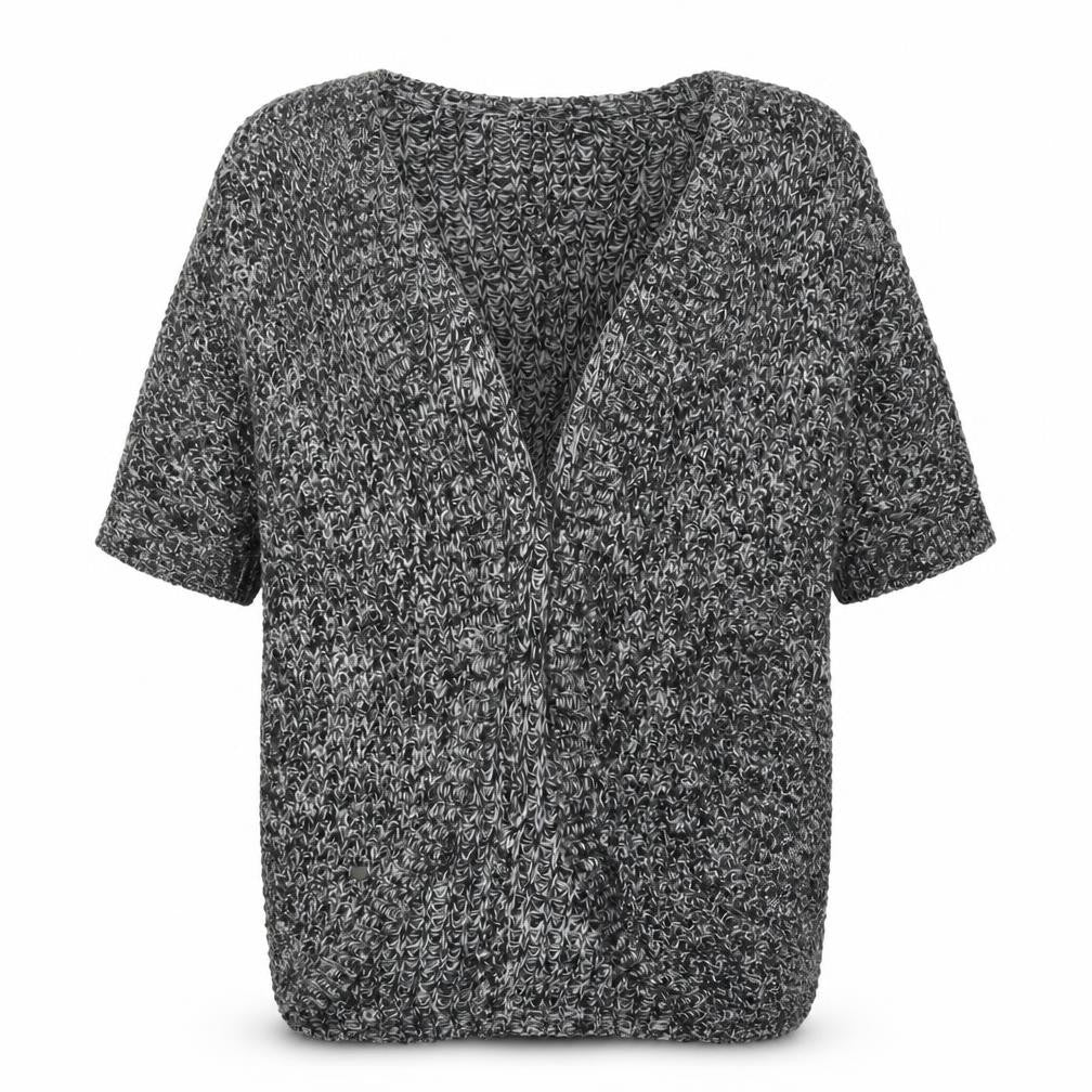 VERO MODA Womens Grey  Knit Cardigan Jumper Size L
