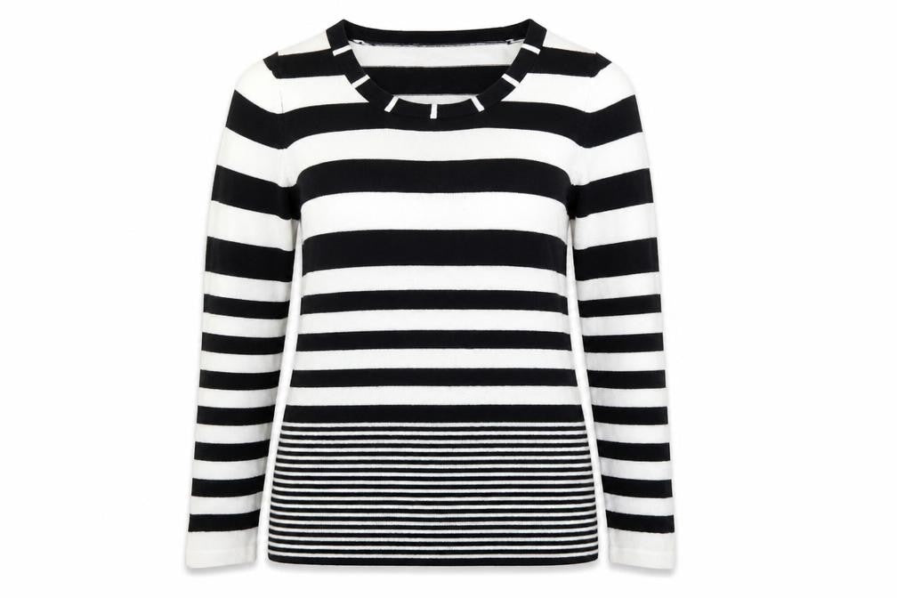George Womens Blue Striped  Pullover Jumper Size 14  - Blue and White Stripes