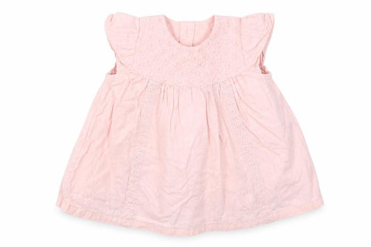 Front view of George girls’ pink a-line, size 3-6, months