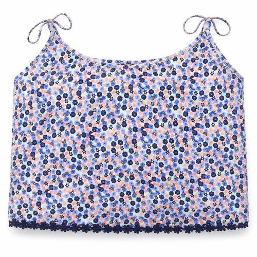 New Look Girls Blue Floral   Tank Size 10 Years