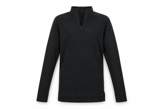 Front view of Trespass girls’ black jumper, size 9-10, years