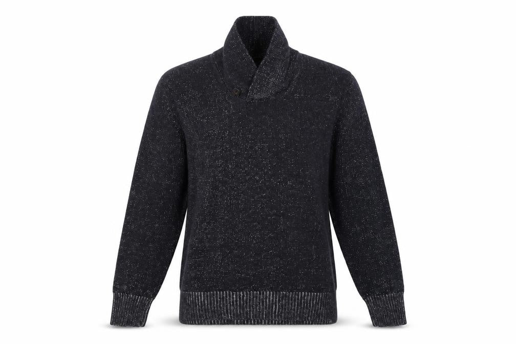Front view of H&M women’s black jumper, size L