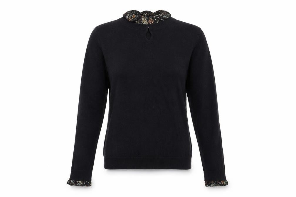 Next Womens Black  Knit Pullover Jumper Size 10