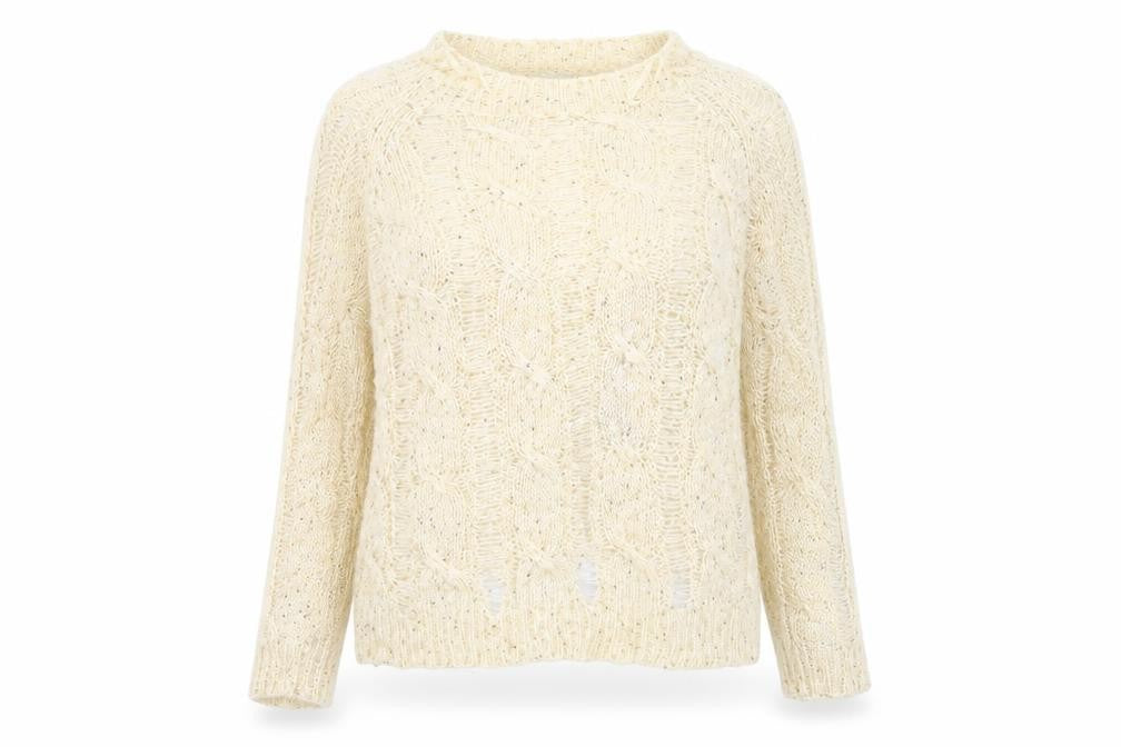 Apricot Womens Beige  Knit Pullover Jumper Size S