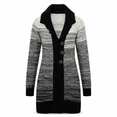 CKM Womens Grey  Knit Cardigan Jumper Size S