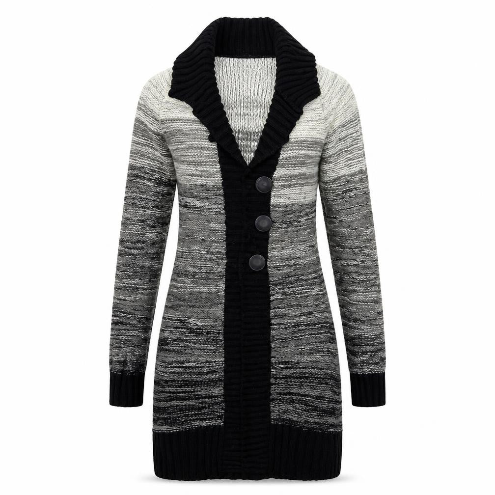 CKM Womens Grey  Knit Cardigan Jumper Size S