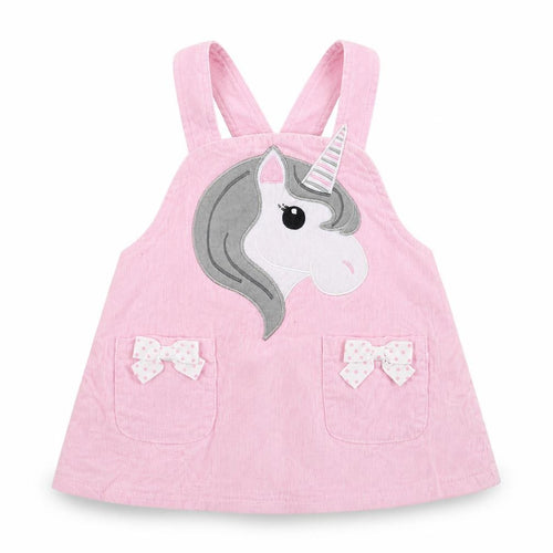 Youngland Girls Pink  Corduroy Pinafore/Dungaree Dress  Size 12 Months