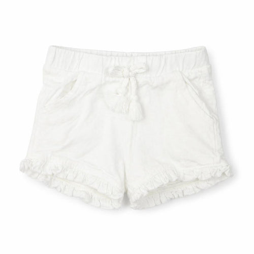 F&F Girls White   Cropped Trousers Size 12-18 Months