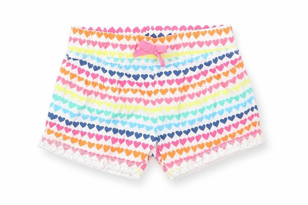 F&F Girls Multicoloured Geometric  Cropped Trousers Size 3-6 Months