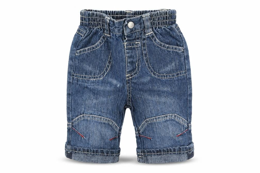 Adams Baby Blue  Denim Cargo Jeans Size 0-3 Months