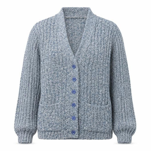 Preworn Womens Blue  Knit Cardigan Jumper Size 8