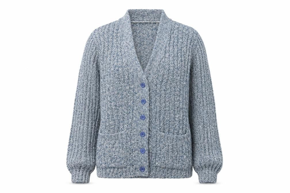 Preworn Womens Blue  Knit Cardigan Jumper Size 8
