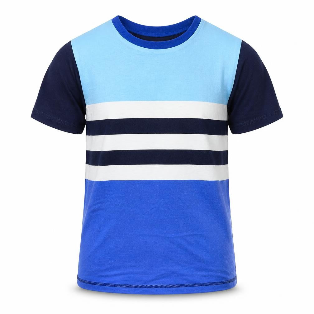George Boys Blue Striped  Basic T-Shirt Size 12 Years