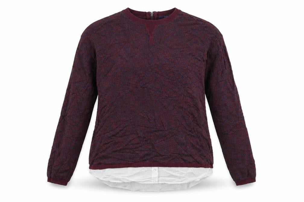 Front view of Next women’s brown knit jumper, size UK 12