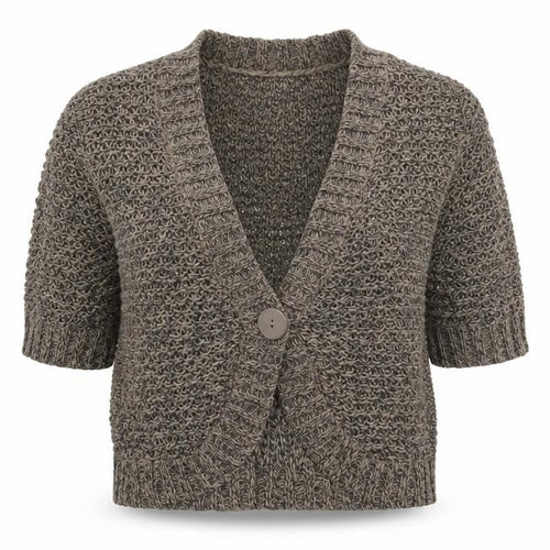 BHS Womens Grey  Knit Cardigan Jumper Size 16